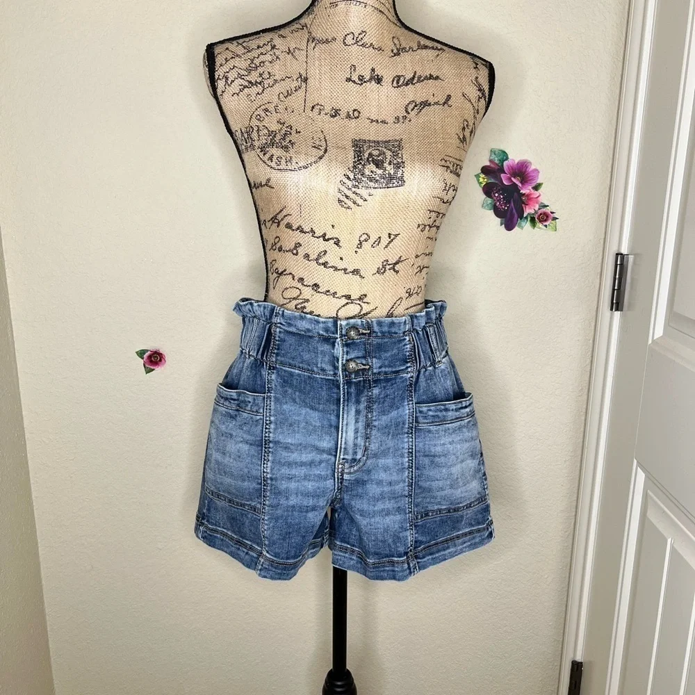 High Waist Y2K Denim Shorts